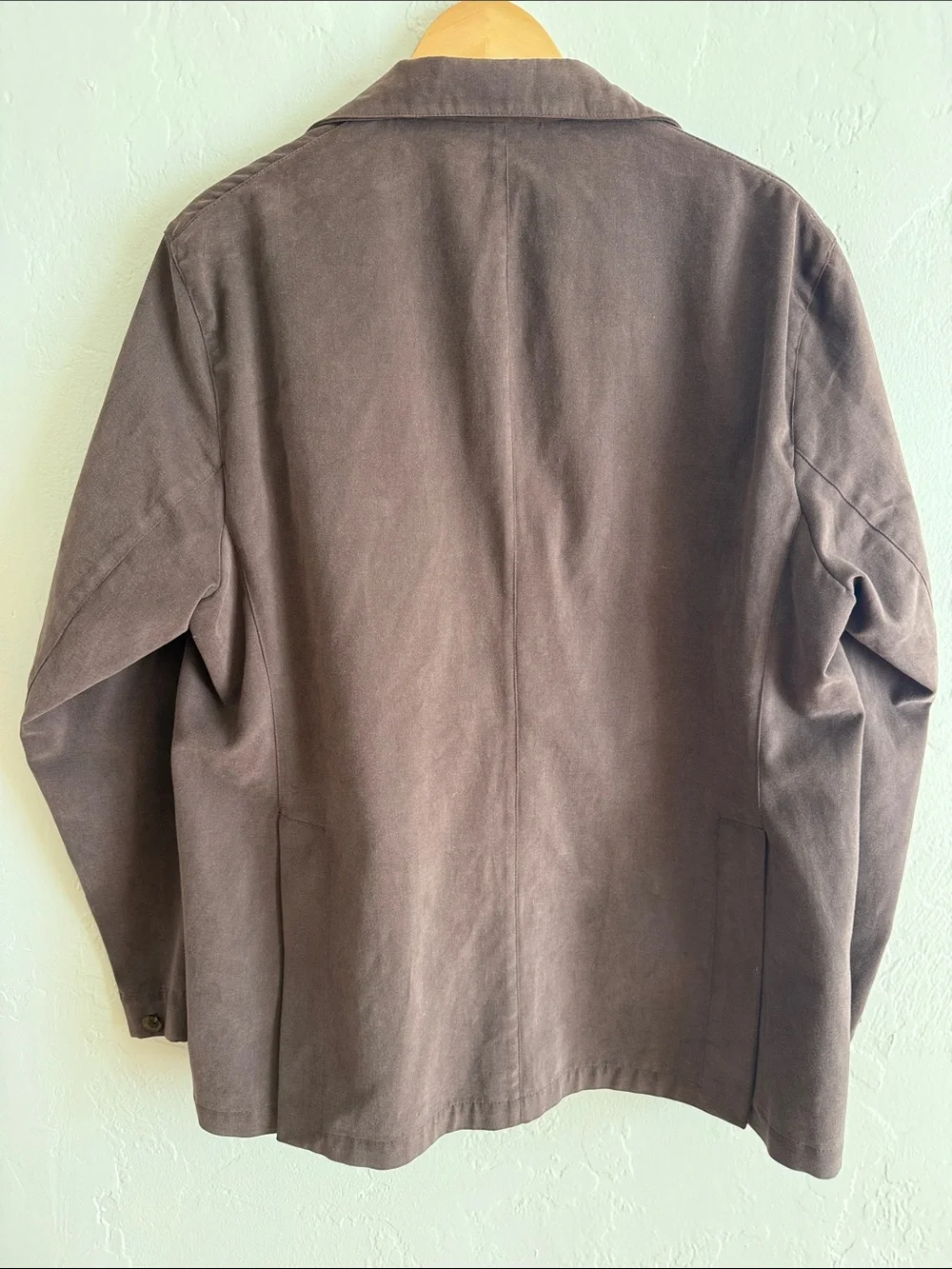 Stoffa Men's Brown Single-Button Blazer